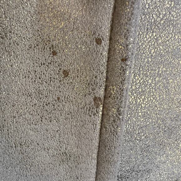 Marc New York Metallic Trench Coat Women's Size Small Pebbled Gold Button Up - Picture 6 of 8